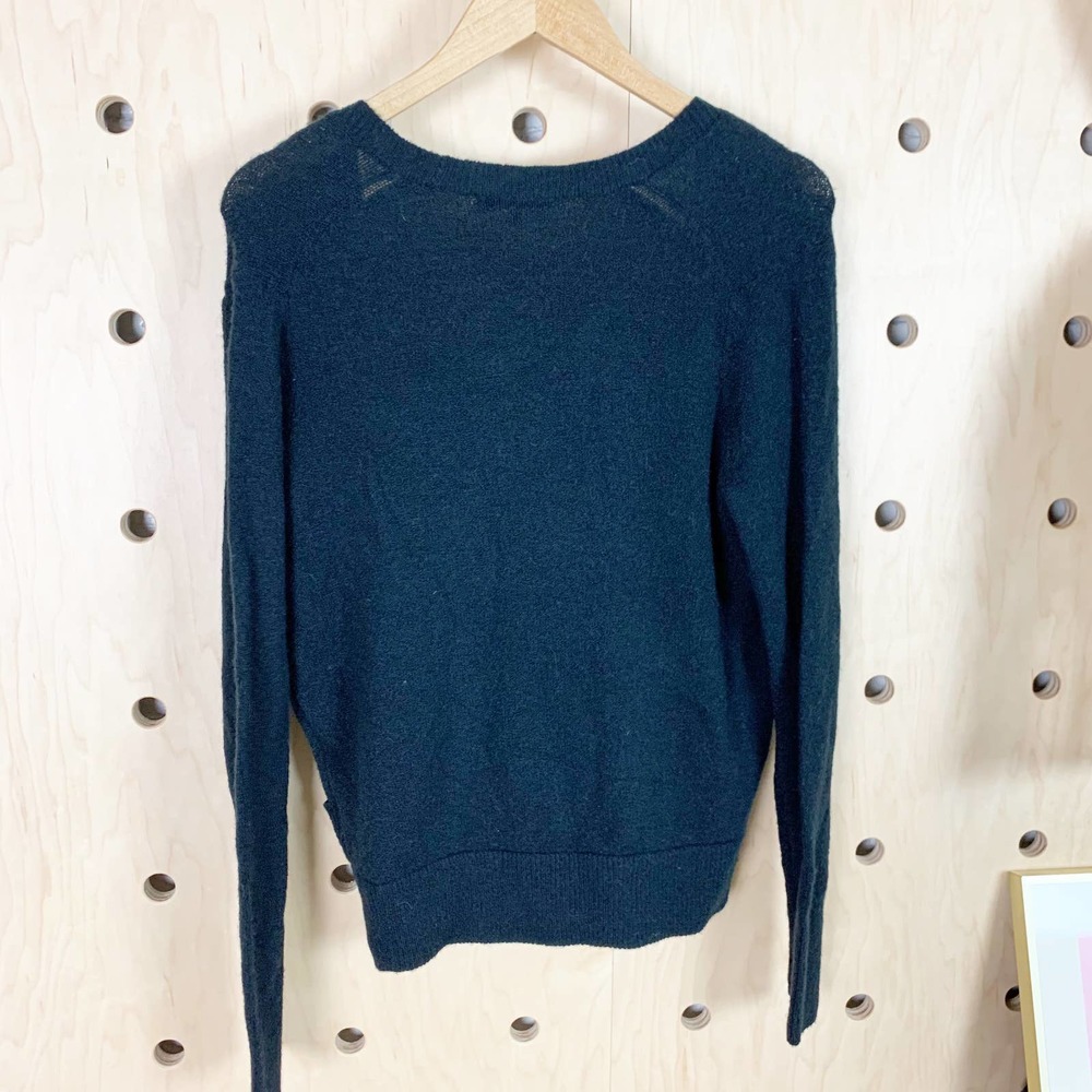 Madewell Women's Wrap Front V-Neck Pullover Sweater Size Small - Picture 3 of 5